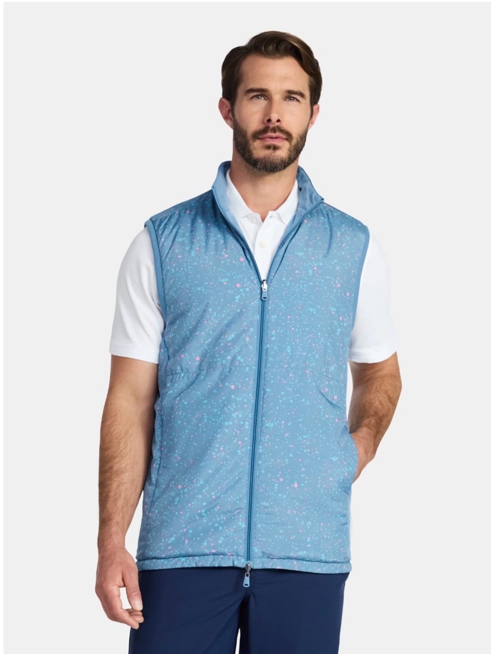 Birdie Bound Blue Softshell Full-Zip Jacket